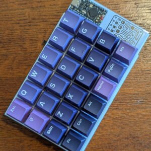 Biba40 White Purple Gradient Keycaps